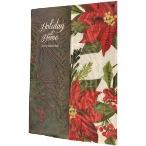 Fabric Oblong Tablecloth - Poinsettia Flourish (60" x 84") Oblong